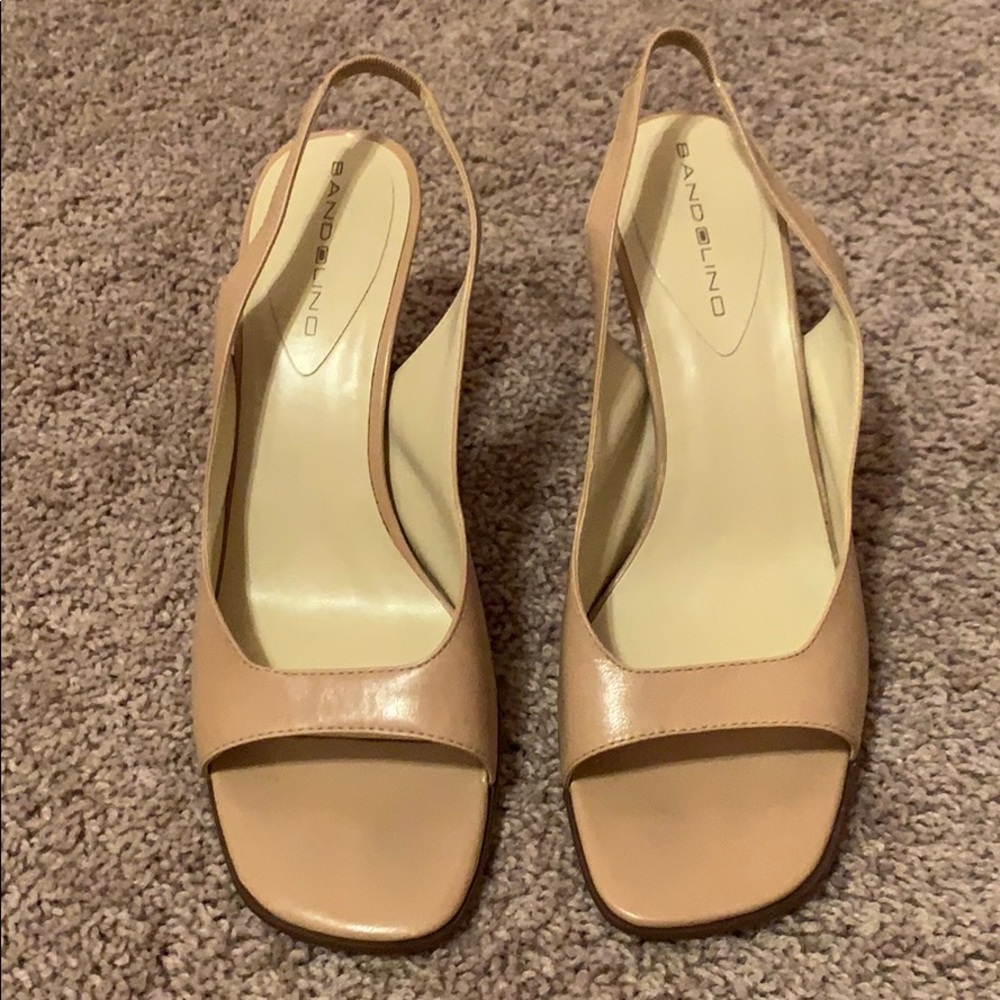 Bandolino open toe heels